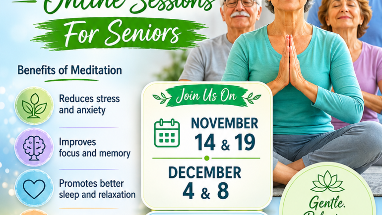 Meditation Online Session for Seniors – HCCA